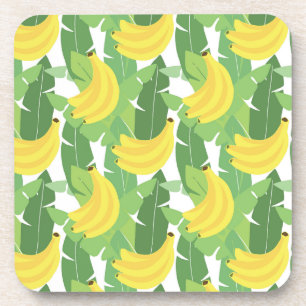 Porta-copo Folhas De Banana E Padrão De Fruta