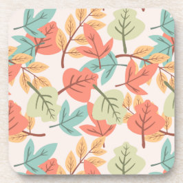 Porta-copo Folhas de multicores