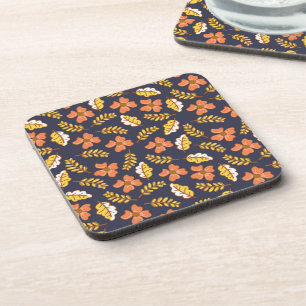 Porta-copo Folhas de outono Quentes Quentes com Flores