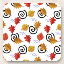 Folhas Geográficas de Queda Multicolores