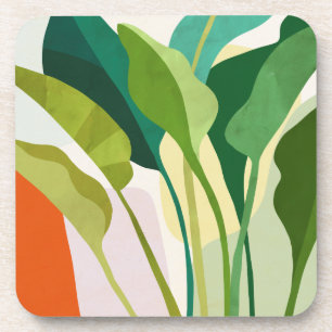 Porta-copo Folhas tropicais