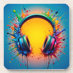 Porta-copo Fones de Ouvido Vibrantes Contra Salpicos de Cores