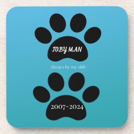 Porta-copo Forever Loved Double Paw Print Design