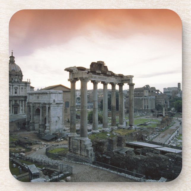 Porta-copo Fórum Romano ao amanhecer (Frente)