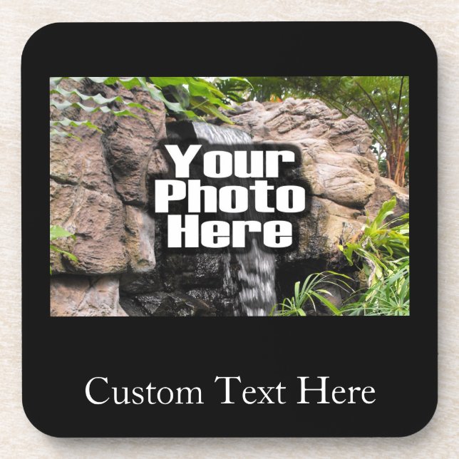 Porta-copo Foto a cores personalizado (Frente)