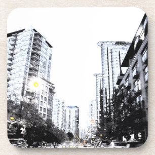 Porta-copo fotografia de cidade a noite