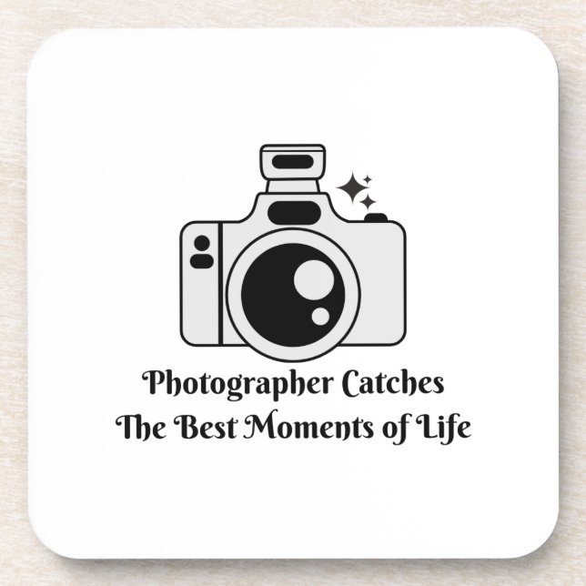 Porta-copo Fotógrafo Captura os Melhores Momentos da Vida (Frente)