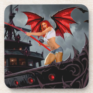 Porta-copo Foxella Vampira Rebelde - Mar Alto