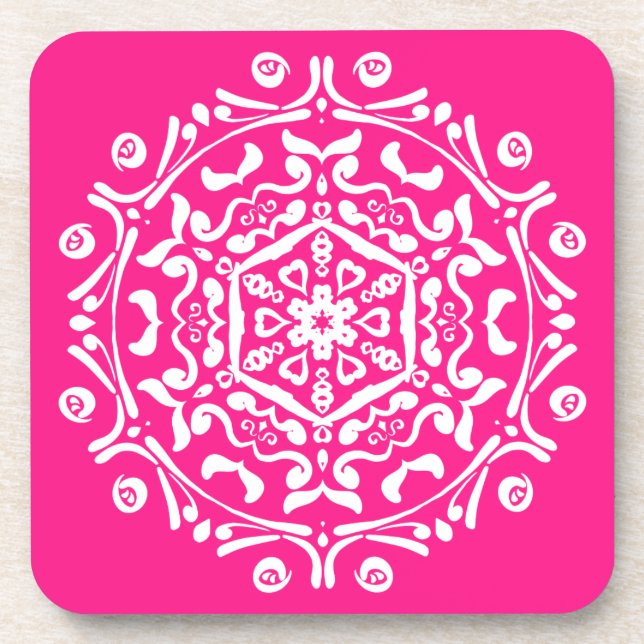 Porta-copo Foxglove Mandala (Frente)