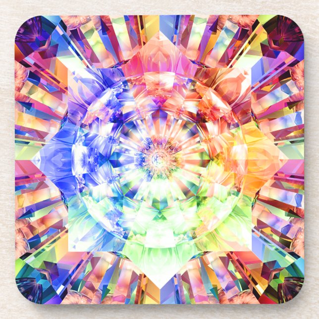 Porta-copo Fractal do espectro (Frente)