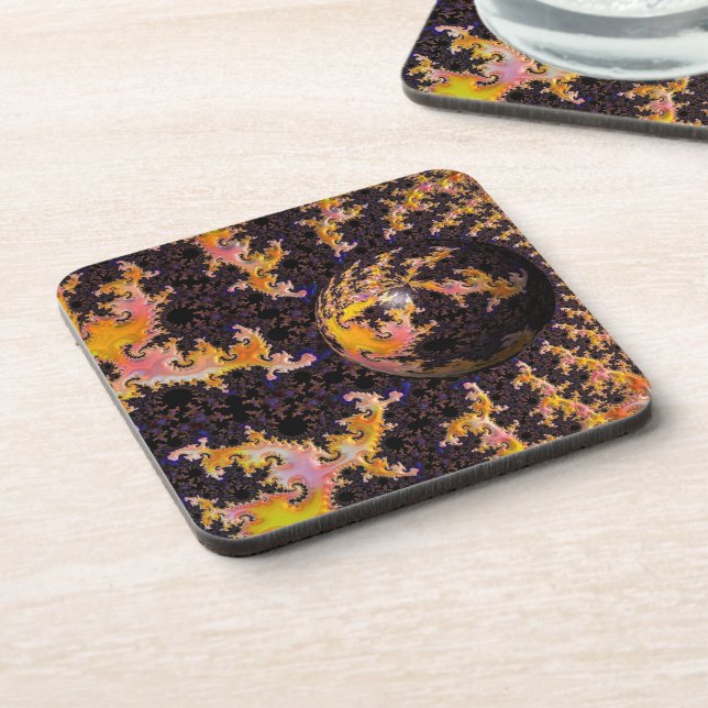 Porta-copo Fractal Firestorm Sphere (Left Side)