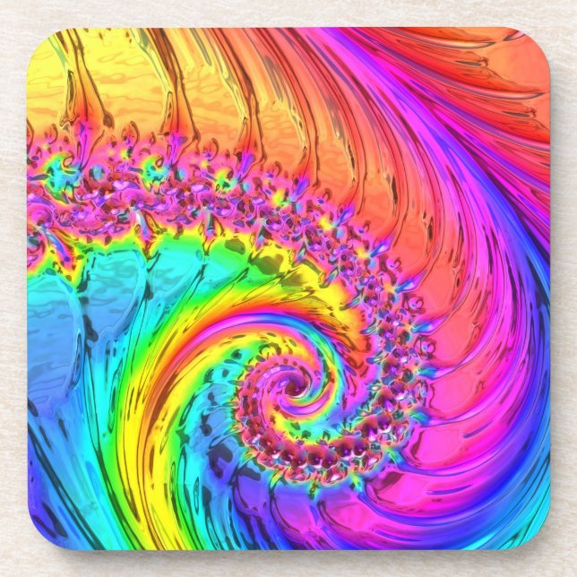 Porta-copo Fractal Glass 6 Portas copos (Frente)