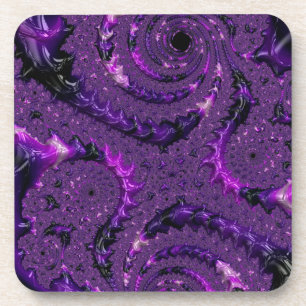Porta-copo Fractal Roxo