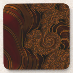 Porta-copo Fractal vermelho bonito do caramelo da cereja