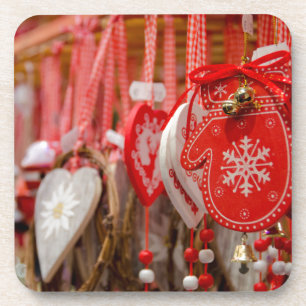 Porta-copo França, Alsácia, Colmar. Mercado de Natal