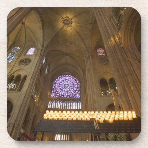 Porta-copo França, Paris. Interior da Catedral de Notre Dame.