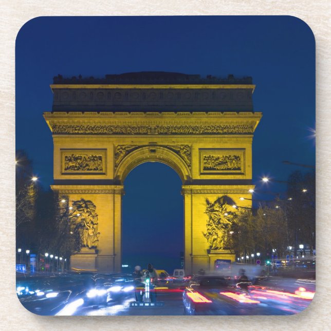 Porta-copo França, Paris. O Arco do Triunfo e o (Frente)