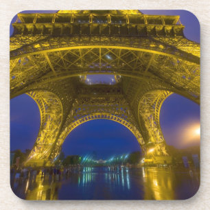 Porta-copo França, Paris. Torre Eiffel iluminada à