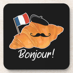 Porta-copo Francês Croissant Lover França Bandeira Francófilo