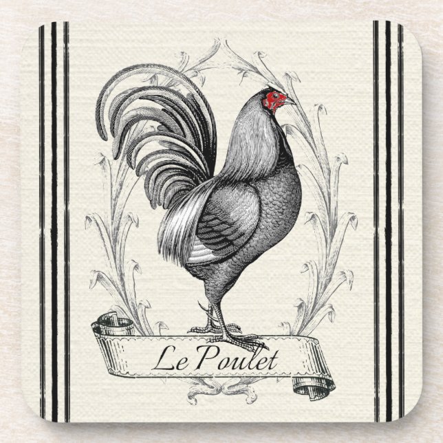 Porta-copo Francês Galo Le Poulet (Frente)