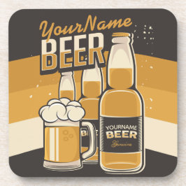 Porta-copo Frasco de Cerveja Personalizado Bar Repetitivo
