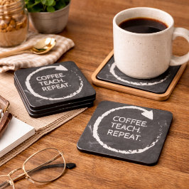 Porta-copo Frase Personalizável Café Ensina Repita