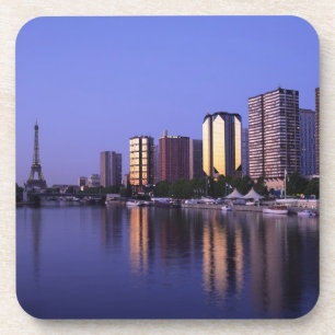 Porta-copo Frente do Sena e Torre Eiffel, Paris, França