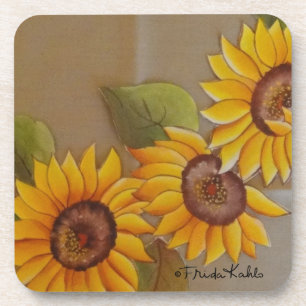Porta-copo Frida Kahlo Painted Sunflower