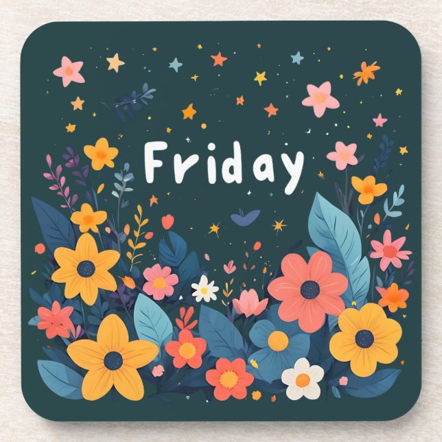 Porta-copo Friday, time to bloom (Frente)