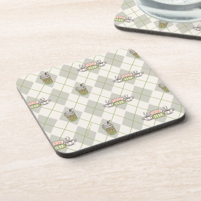 Porta-copo FRIENDS™  | Central Perk Padrão Argyle (Left Side)