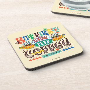 Porta-copo FRIENDS™ Primeiro Café Gráfico Vibrante