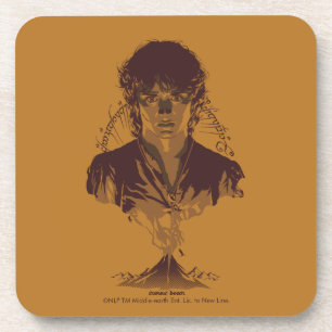 Porta-copo FRODO™ MOUNT DOOM™ Inscrição Tengwar Gráfica
