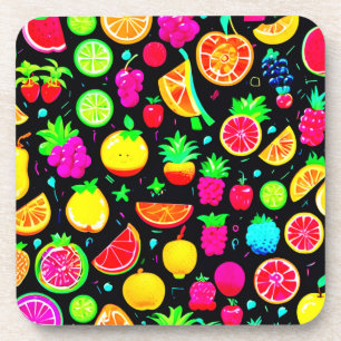 Porta-copo Fruity Mosaic Design Delight