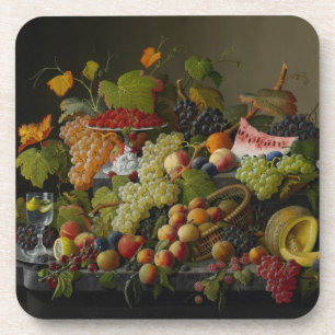 Porta-copo Fruta abundante, 1858 (óleo em canvas)