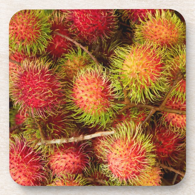 Porta-copo Fruta de Rambutã no Mercado de Can Duoc (Frente)