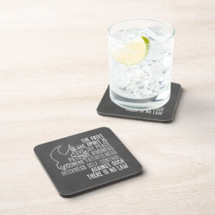 Porta-copo Fruta do olhar do quadro do espírito com pomba