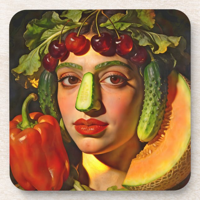 Porta-copo Frutas da Expressão – Um Retrato Surreal (Frente)