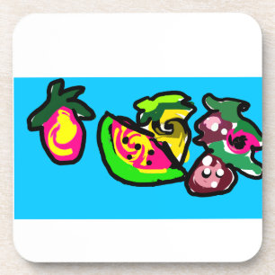 Porta-copo Frutas são divertidas