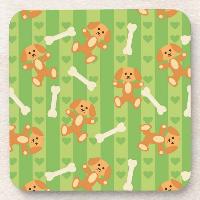 Porta-copo fundo com cães e ossos (Frente)