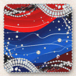 Porta-copo Fundo de Luxo Brilho de Diamante