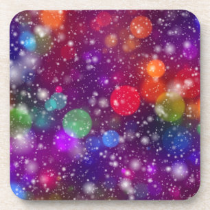 Porta-copo Fundo do Bokeh Multicolorido abstrato