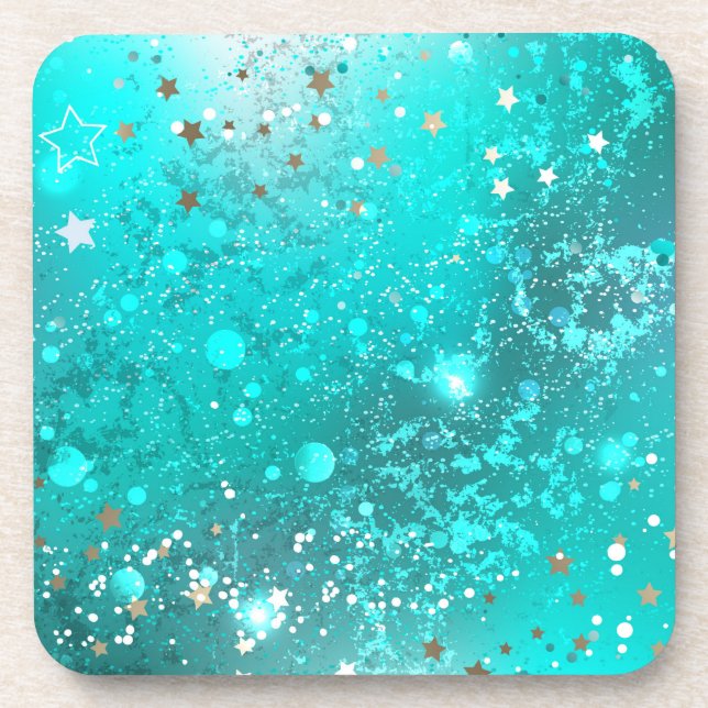 Porta-copo Fundo do Mint Turquoise Foil (Frente)