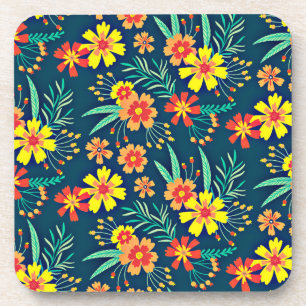 Porta-copo Fundo Floral Belo Design-46566