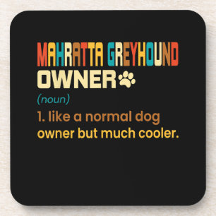 Porta-copo Funny Mahratta Greyhound Vintage Retro Cachorro Pa