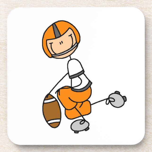 Porta-copo Futebol de Boneco Laranja (Frente)