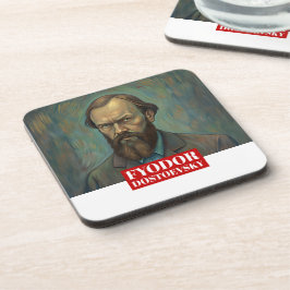 Porta-copo Fyodor Dostoevsky cita escritores russos