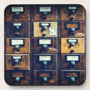 Porta-copo Gabinete de madeira do catálogo de bibliotecas de