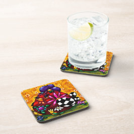 Porta-copo Galinha Chocante Chunky Floral Whimsical