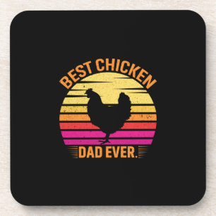 Porta-copo Galinha Lover Melhor Pai de frango nunca