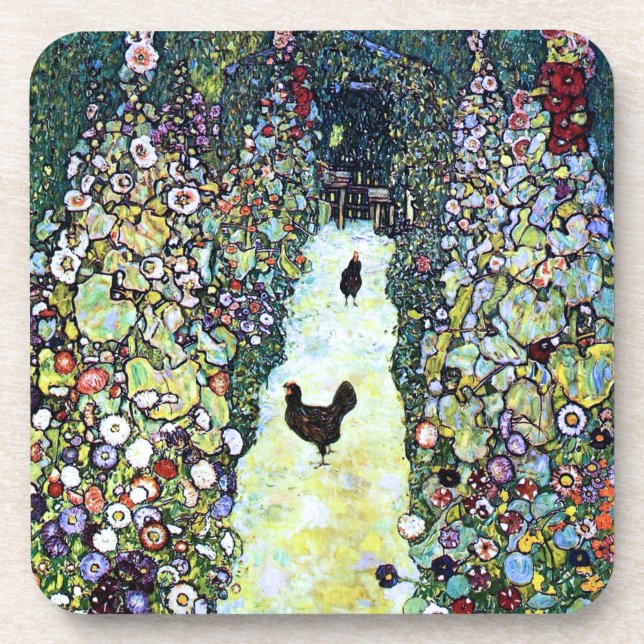 Porta-copo Galinhas da Mancha na Cola do Jardim (Frente)